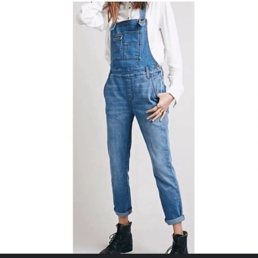 Cat & Jack Overalls Blue Jean Super Stretch Size XL 14